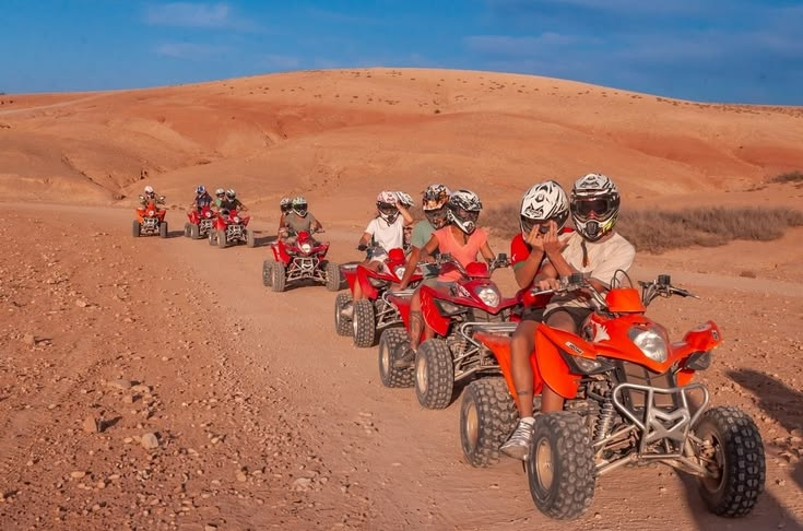 Quad bike adventure dunes near Agadir
