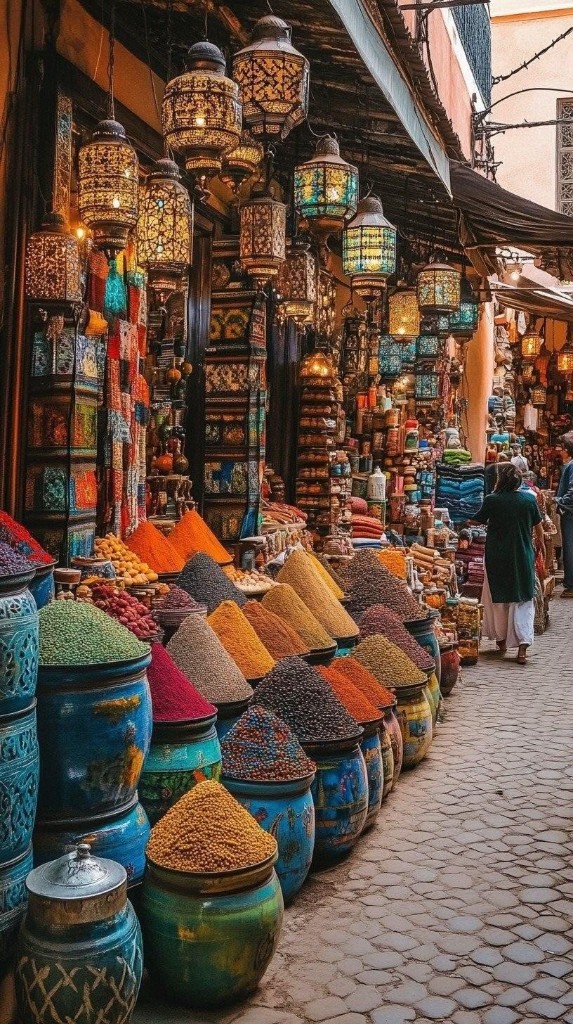 Berber souk and spices in Inezgane near Agadir